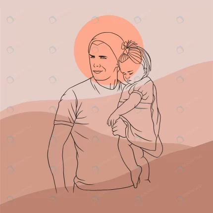 father hugging his son fathers day line art style crcf102eece size519.89kb 1 1 - title:graphic home - اورچین فایل - format: - sku: - keywords: p_id:353984