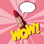 female lipstick makeup pop art style crc1d3ccf07 size3.44mb - title:Home - اورچین فایل - format: - sku: - keywords:وکتور,موکاپ,افکت متنی,پروژه افترافکت p_id:63922