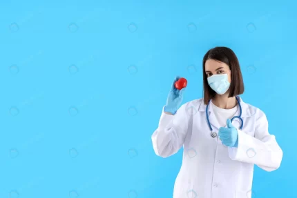 female trainee doctor with heart blue background crc703c83f7 size6.11mb 6720x4480 1 - title:graphic home - اورچین فایل - format: - sku: - keywords: p_id:353984