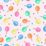 - festive vector balloons with confetti pattern rnd791 frp29360810 - Home