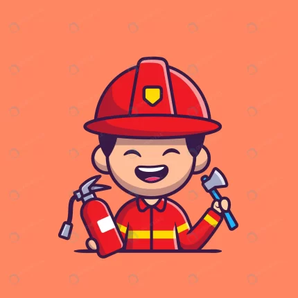 firefighter with harchet axe fire extinguisher ca crc5a8f2dc2 size0.65mb - title:graphic home - اورچین فایل - format: - sku: - keywords: p_id:353984