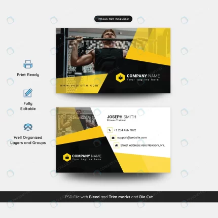fitness business card template crcfb940e78 size6.69mb - title:graphic home - اورچین فایل - format: - sku: - keywords: p_id:353984