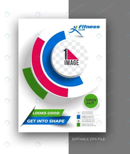 fitness club a4 brochure flyer poster design temp crc5197914f size4.78mb - title:graphic home - اورچین فایل - format: - sku: - keywords: p_id:353984