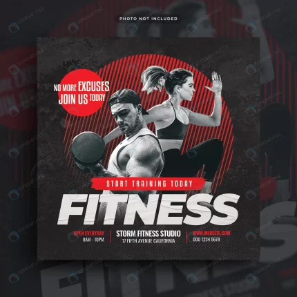 fitness gym flyer social media post web banner rnd548 frp16972988 - title:graphic home - اورچین فایل - format: - sku: - keywords: p_id:353984