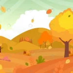 - flat design autumn landscape with trees rnd699 frp20022760 - Home