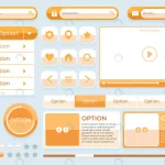 - flat design colored ui kit collection crc7eeee324 size1.34mb - Home