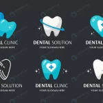 - flat design dental logo template set crcbf16964b size0.74mb - Home