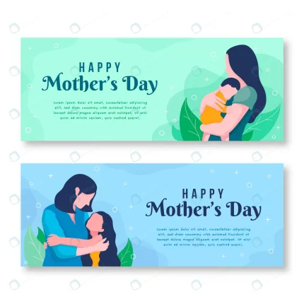 flat design mothers day banners template crc75da4c1d size1.35mb - title:graphic home - اورچین فایل - format: - sku: - keywords: p_id:353984