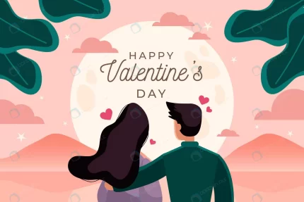 flat design valentine s day background with coupl crc96890ec8 size755.08kb - title:graphic home - اورچین فایل - format: - sku: - keywords: p_id:353984