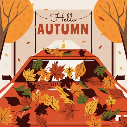 flat illustration autumn rnd971 frp29789098 - title:graphic home - اورچین فایل - format: - sku: - keywords: p_id:353984