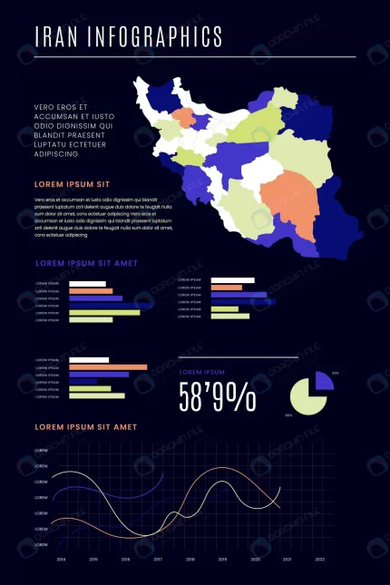 flat iran map infographics crc435b5607 size0.80mb - title:graphic home - اورچین فایل - format: - sku: - keywords: p_id:353984