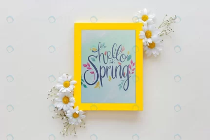 flat lay frame mockup with spring flowers 2 crc2c5715e1 size56.03mb 1 - title:graphic home - اورچین فایل - format: - sku: - keywords: p_id:353984