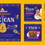 flat mexican food restaurant instagram posts colle rnd257 frp31248076 - title:Home - اورچین فایل - format: - sku: - keywords:وکتور,موکاپ,افکت متنی,پروژه افترافکت p_id:63922