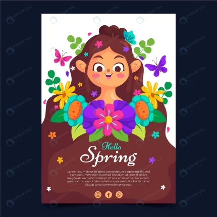 flat spring vertical poster template crc55ddab06 size1.53mb - title:graphic home - اورچین فایل - format: - sku: - keywords: p_id:353984
