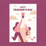 - flat teachers day vertical poster template crcf2604cf4 size0.35mb - Home