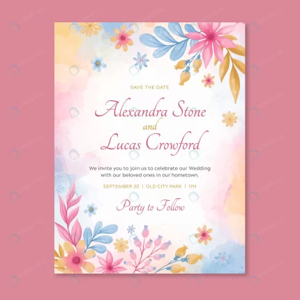 floral wedding invitation crc87f97079 size19.31mb - title:graphic home - اورچین فایل - format: - sku: - keywords: p_id:353984