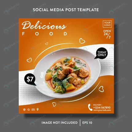 food beverages promotion sale social media post f crc7dcf165c size6.04mb - title:graphic home - اورچین فایل - format: - sku: - keywords: p_id:353984