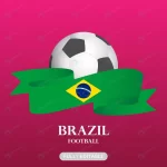 football with brazil ribbon flag world cup concept rnd934 frp34520114 - title:Home - اورچین فایل - format: - sku: - keywords:وکتور,موکاپ,افکت متنی,پروژه افترافکت p_id:63922