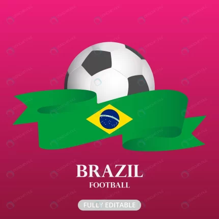 football with brazil ribbon flag world cup concept rnd934 frp34520114 - title:graphic home - اورچین فایل - format: - sku: - keywords: p_id:353984