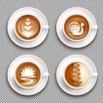 four latte art top view icon set with white art c crc676abcbb size8.52mb - title:Home - اورچین فایل - format: - sku: - keywords:وکتور,موکاپ,افکت متنی,پروژه افترافکت p_id:63922