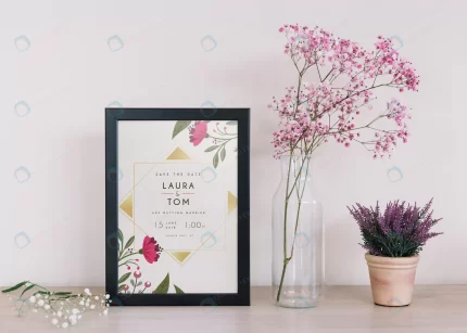 frame mockup with floral decoration crc82c03a5b size58.46mb 1 - title:graphic home - اورچین فایل - format: - sku: - keywords: p_id:353984