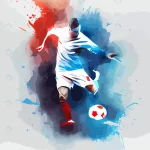 french soccer player with ball rnd261 frp34594531 - title:Home - اورچین فایل - format: - sku: - keywords:وکتور,موکاپ,افکت متنی,پروژه افترافکت p_id:63922