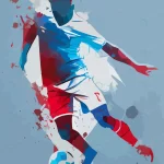 - french soccer player with ball rnd558 frp34594528 - Home