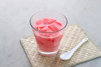 fresh watermelon ice with syrup milk served glass crc690b0750 size9.87mb 6240x4160 - title:graphic home - اورچین فایل - format: - sku: - keywords: p_id:353984