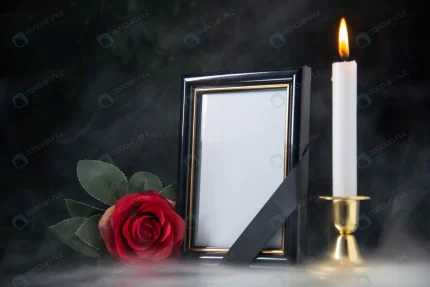 front view burning candle with picture frame blac crc34a81b84 size9.51mb 5600x3737 - title:graphic home - اورچین فایل - format: - sku: - keywords: p_id:353984