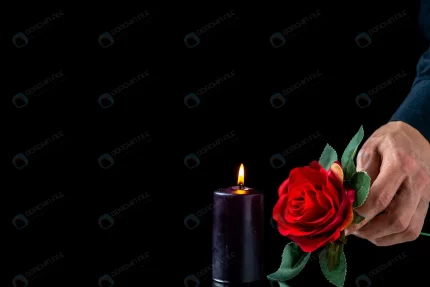 front view dark candle with red rose male hand da crc413d1cd7 size4.15mb 5600x3737 - title:graphic home - اورچین فایل - format: - sku: - keywords: p_id:353984