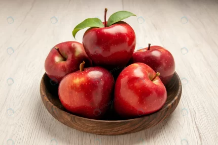 front view fresh red apples ripe mellow fruits wh crcc1db2d8e size9.77mb 6048x4032 1 - title:graphic home - اورچین فایل - format: - sku: - keywords: p_id:353984
