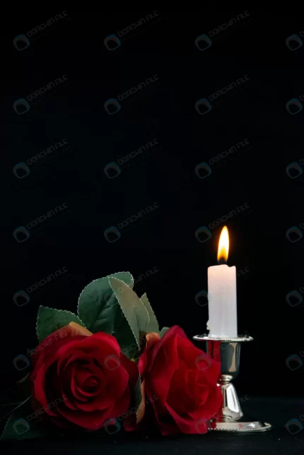 front view little grave with burning candle black crc76c4707e size5.95mb 3737x5600 - title:graphic home - اورچین فایل - format: - sku: - keywords: p_id:353984
