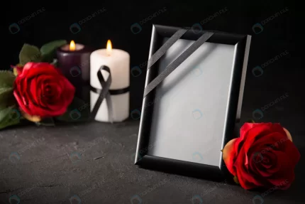 front view picture frame with candles black crcb29d10fb size8.43mb 5600x3737 - title:graphic home - اورچین فایل - format: - sku: - keywords: p_id:353984