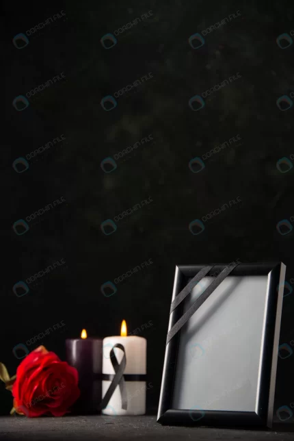 front view picture frame with candles black crce9f1b402 size6.30mb 3737x5600 - title:graphic home - اورچین فایل - format: - sku: - keywords: p_id:353984