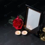 front view picture frame with red flower black crc98ccf470 size11.02mb 5600x3737 - title:Home - اورچین فایل - format: - sku: - keywords:وکتور,موکاپ,افکت متنی,پروژه افترافکت p_id:63922