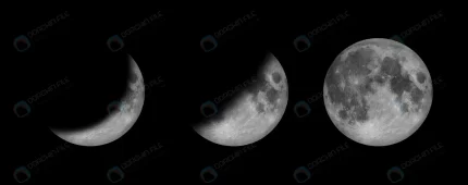full moon crescent phase moon isolate black space crc70eec5bd size5.55mb 9000x3567 - title:graphic home - اورچین فایل - format: - sku: - keywords: p_id:353984