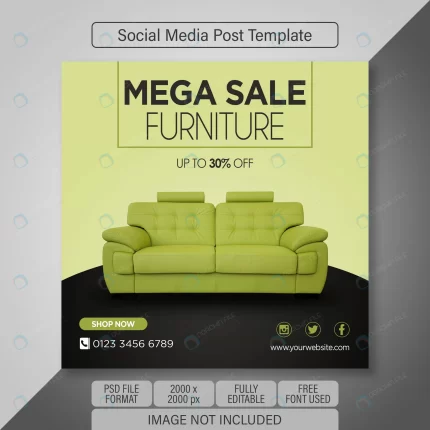 furniture social media post banner template premiu rnd539 frp25646167 - title:graphic home - اورچین فایل - format: - sku: - keywords: p_id:353984