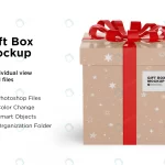 - gift box mockup with red ribbon bow crc2f9a113a size20.05mb - Home