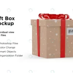 gift box wirh red ribbon mockup crcec310021 size26.47mb - title:Home - اورچین فایل - format: - sku: - keywords:وکتور,موکاپ,افکت متنی,پروژه افترافکت p_id:63922