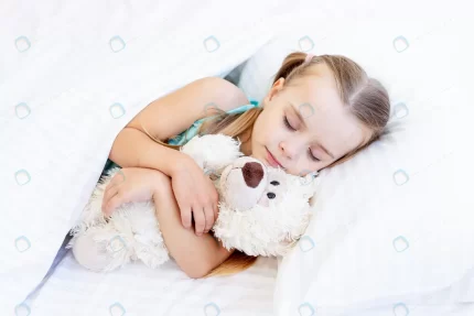 girl child is sleeping bed home white cotton bed crc5307aab3 size3.84mb 6240x4160 - title:graphic home - اورچین فایل - format: - sku: - keywords: p_id:353984