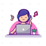 girl listening music with headphone laptop cartoo crcc913a346 size0.60mb - title:Home - اورچین فایل - format: - sku: - keywords:وکتور,موکاپ,افکت متنی,پروژه افترافکت p_id:63922