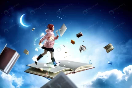 girl who likes reading adventure concept mixed me crcc2437a82 size5.04mb 4300x2867 - title:graphic home - اورچین فایل - format: - sku: - keywords: p_id:353984