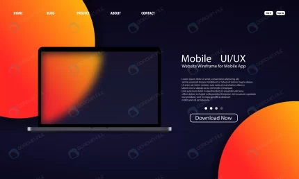 glassmorphism style laptop template ui ux design crc12a63478 size3.64mb - title:graphic home - اورچین فایل - format: - sku: - keywords: p_id:353984