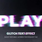 glitch text style effect mockup template - title:Home - اورچین فایل - format: - sku: - keywords:وکتور,موکاپ,افکت متنی,پروژه افترافکت p_id:63922