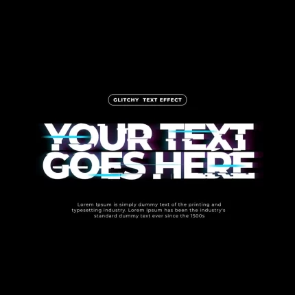 glitchy text effect - title:graphic home - اورچین فایل - format: - sku: - keywords: p_id:353984