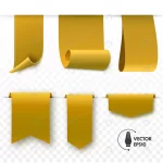 - gold blank tags ribbons isolated vector banners b crc6cdcae72 size13.79mb - Home