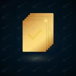 - gold todo projects list isolated dark background. crc2b496c08 size2.07mb 1 - Home