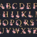 golden alphabet with elegant flowers crc7b8b92d1 size5.52mb - title:Home - اورچین فایل - format: - sku: - keywords:وکتور,موکاپ,افکت متنی,پروژه افترافکت p_id:63922