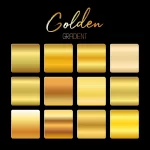 - golden gradients set illustration black bakground crc832123ae size0.97mb - Home