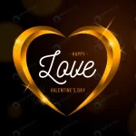 - golden heart shape valentine background 1 - Home